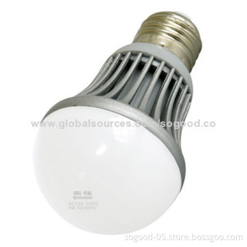 LED Lighting Bulb, 5W Power Consumption and 400lm Luminous Flux